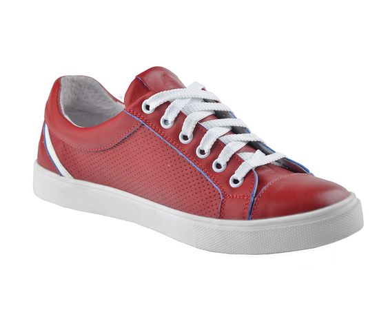 Сникерсы мужские кожаные Vels 71006/123/17, Размер: 44, Цвет: красный, фото 2 | Интернет-магазин Vels