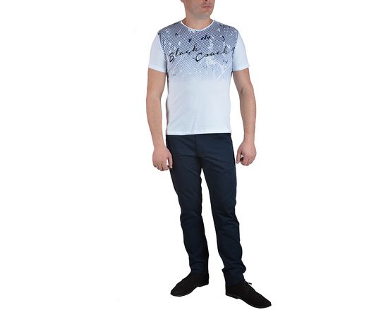 Футболка чоловіча Black Coach 6870 02, Розмір: M, Колір: белый рисунок , фото 3 | Інтернет-магазин Vels