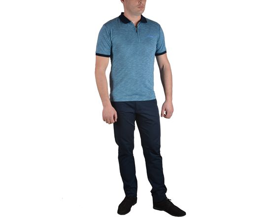 Поло мужское Black Coach 5002 03, Размер: M, Цвет: лазурный, фото 3 | Интернет-магазин Vels