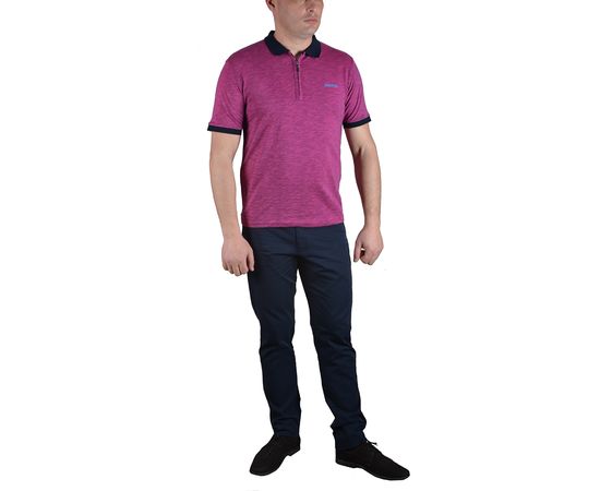 Поло мужское Black Coach 5002 04, Размер: M, Цвет: малиновый, фото 3 | Интернет-магазин Vels