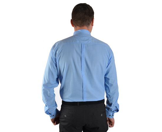 Рубашка мужская приталенная Flexion 18-851, Размер: 3XL, Цвет: голубой, фото 3 | Интернет-магазин Vels