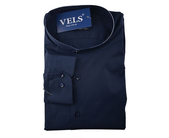 Рубашка мужская приталенная Carlino 409 02, Размер: M, Цвет: темно-синий | Интернет-магазин Vels