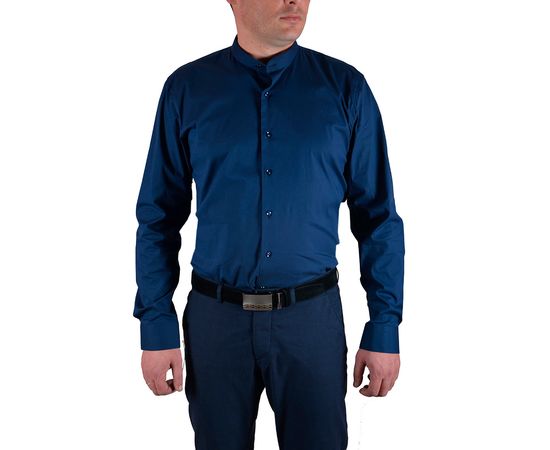 Сорочка чоловіча приталена Pier Carlino 409 02, Розмір: M, Колір: темно-синий, фото 2 | Інтернет-магазин Vels