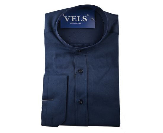 Рубашка мужская приталенная Zermon 1007, Размер: S, Цвет: темно-синий; оксфорд | Интернет-магазин Vels