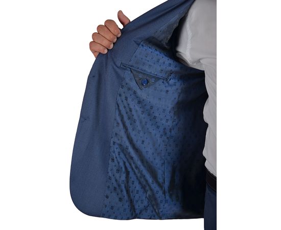 Костюм мужской приталенный Vels BQ-40з, Размер: 48, Цвет: синий, фото 6 | Интернет-магазин Vels