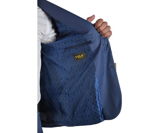 Костюм мужской приталенный Vels BQ-40з, Размер: 48, Цвет: синий, фото 5 | Интернет-магазин Vels