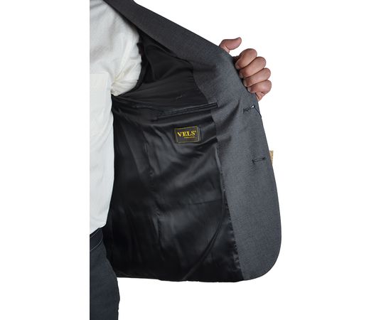 Пиджак мужской приталенный Vels 6-012-3 з, Размер: 48, Цвет: серый, фото 4 | Интернет-магазин Vels