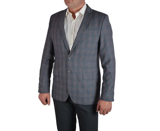 Пиджак мужской приталенный Vels 9078/1з, Размер: 48/176, Цвет: серый клетка | Интернет-магазин Vels