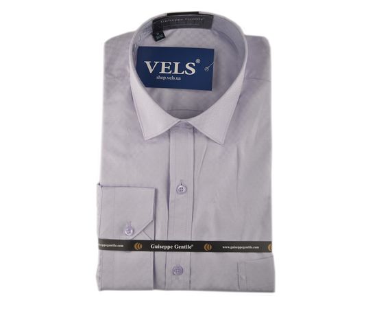 Сорочка чоловіча класична Guiseppe 28, Розмір: M, Колір: светло-сиреневый | Інтернет-магазин Vels