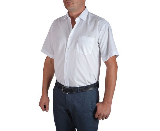 Сорочка чоловіча класична Zermon 1, Розмір: M, Колір: білий, фото 3 | Інтернет-магазин Vels