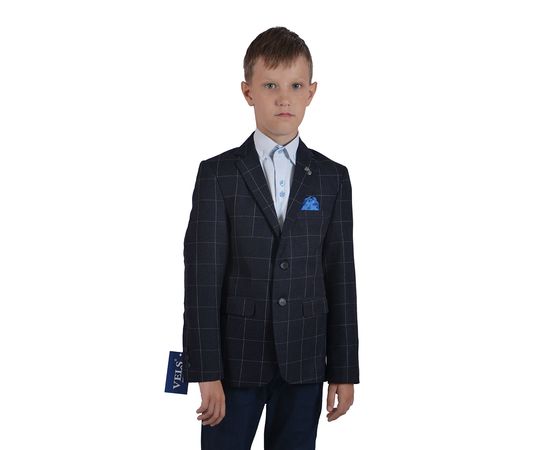 Пиджак детский Paulo Carveli 200 07, Размер: 36, Цвет: темно-синяя клетка | Интернет-магазин Vels