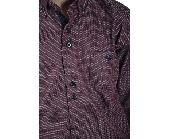 Рубашка детская на мальчика VELS 10-9, Размер: 1, Цвет: марсала; белый ромб, фото 5 | Интернет-магазин Vels