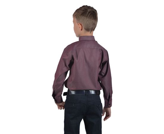 Рубашка детская на мальчика VELS 10-9, Размер: 1, Цвет: марсала; белый ромб, фото 3 | Интернет-магазин Vels