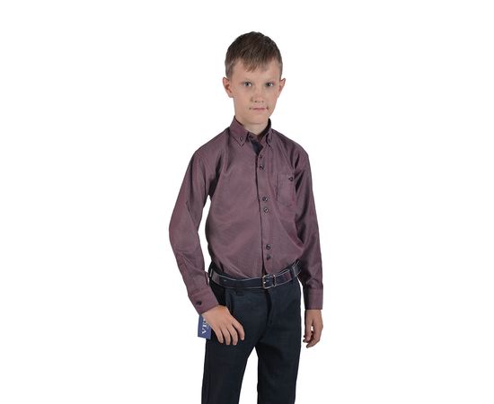 Рубашка детская на мальчика VELS 10-9, Размер: 1, Цвет: марсала; белый ромб, фото 2 | Интернет-магазин Vels