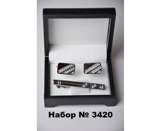 Запонка зажим набор, Размер: 0, Цвет: золото, фото 4 | Интернет-магазин Vels