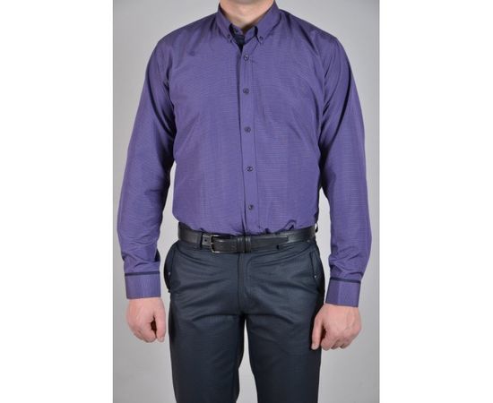 Рубашка VELS 1004 отд., пр., Размер: M, Цвет: темно-фиолет.мелк.клетка, фото 4 | Интернет-магазин Vels