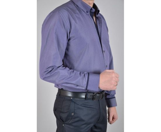 Рубашка VELS 1005 отд., пр., Размер: M, Цвет: графит в мелкую клетку, фото 4 | Интернет-магазин Vels