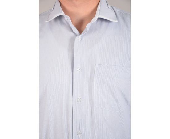 Рубашка VELS 1008 дв.в., кл., Размер: M, Цвет: белая в тёмно-синюю мелк. пол., фото 2 | Интернет-магазин Vels