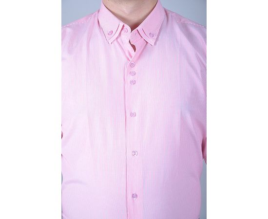 Рубашка VELS 1015 дв.в., пр., Размер: M, Цвет: розовая полоска, фото 5 | Интернет-магазин Vels
