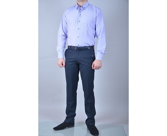 Рубашка VELS 1018 дв.в., пр., Размер: M, Цвет: сиреневая клетка, фото 2 | Интернет-магазин Vels