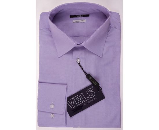 Рубашка VELS 1028-10 кл., Размер: S, Цвет: сирень в мелк. пол. | Интернет-магазин Vels