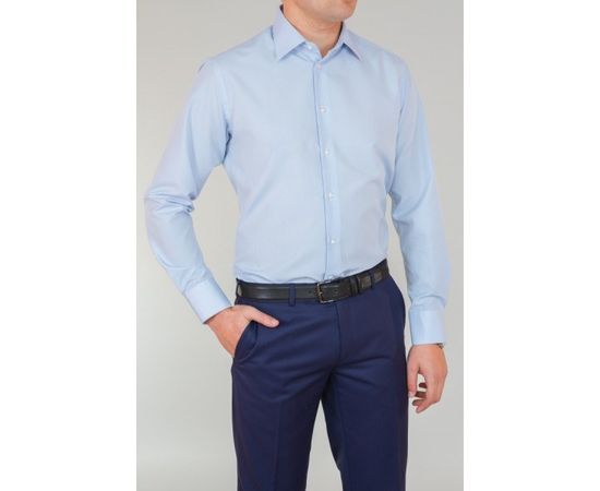 Рубашка VELS 1028-3 кл., Размер: XS, Цвет: синяя  мелкая полоса, фото 2 | Интернет-магазин Vels