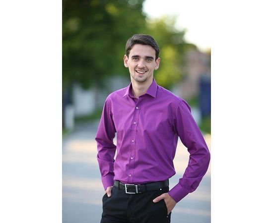 Рубашка VELS 112 пр., Размер: XS, Цвет: лиловый, фото 5 | Интернет-магазин Vels