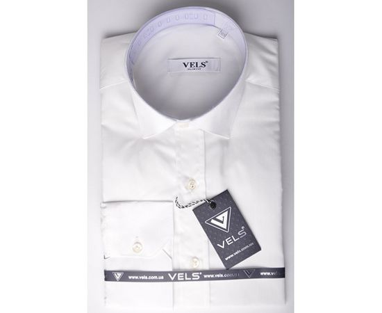 Сорочка VELS 215 приталена, Розмір: XS, Колір: айвори | Інтернет-магазин Vels
