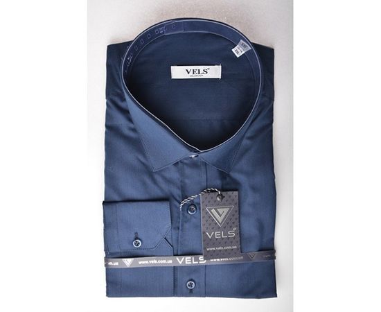 Сорочка VELS 251 приталена, Розмір: M, Колір: темно синий  | Інтернет-магазин Vels