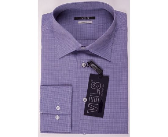 Рубашка VELS 5058-4 кл., Размер: S, Цвет: фиолет. мелкая клетка | Интернет-магазин Vels