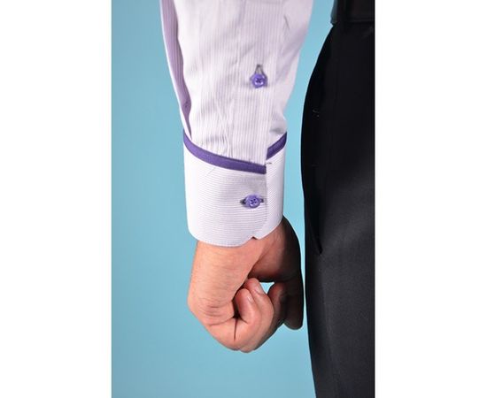 Рубашка VELS 6344/3 отд., пр., Размер: S, Цвет: сирен. пол. с т.фиол. отд., фото 5 | Интернет-магазин Vels