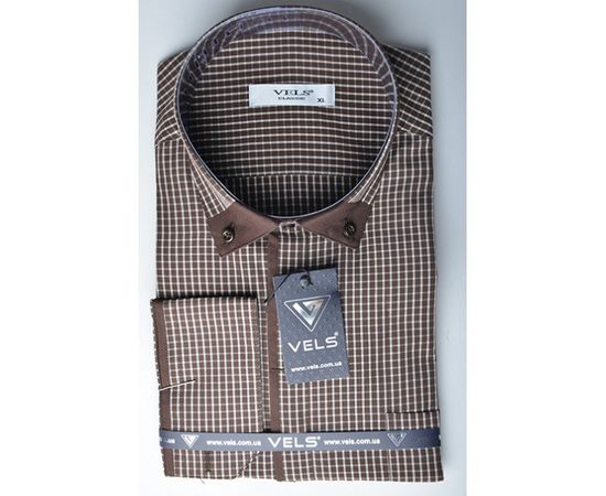 Рубашка VELS 6362/3 отд., пр., Размер: M, Цвет: темно-коричн. клетка | Интернет-магазин Vels