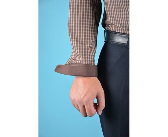 Рубашка VELS 6393/2 отд., пр., Размер: S, Цвет: темно-коричн. в клетку, фото 3 | Интернет-магазин Vels