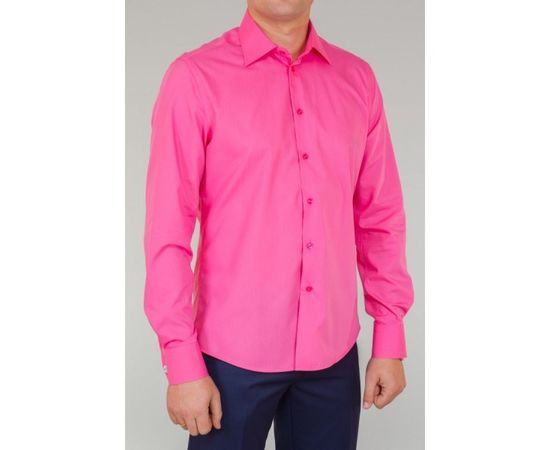 Рубашка VELS Е1489 пр., Размер: 2XL, Цвет: ярко розовый, фото 2 | Интернет-магазин Vels