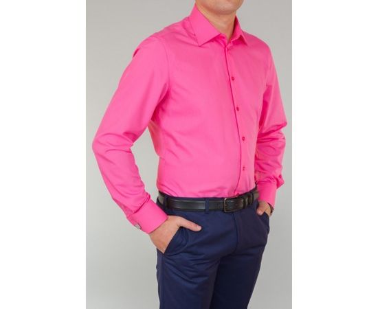 Рубашка VELS Е1489 пр., Размер: 2XL, Цвет: ярко розовый, фото 3 | Интернет-магазин Vels