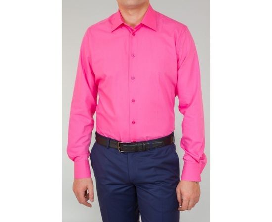 Рубашка VELS Е1489 пр., Размер: 2XL, Цвет: ярко розовый, фото 4 | Интернет-магазин Vels