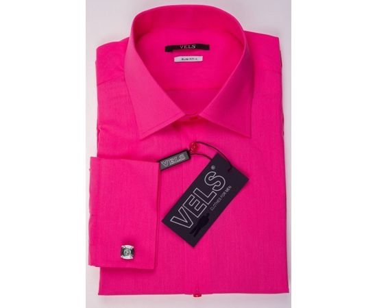 Сорочка VELS Е1489 приталена, Розмір: 2XL, Колір: ярко розовый | Інтернет-магазин Vels