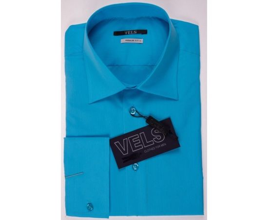 Сорочка VELS F3023 класична, Розмір: S, Колір: ярко голубой  | Інтернет-магазин Vels