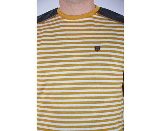 Батник мужской Club Ju 2725 01, Размер: M, Цвет: белая син. пол. кож.отд., фото 5 | Интернет-магазин Vels