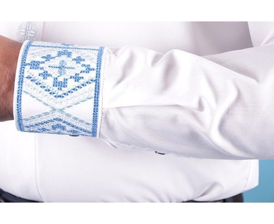 Рубашка VELS 1 вышиванка пр., Размер: S, Цвет: белая с красн. вышив., фото 6 | Интернет-магазин Vels