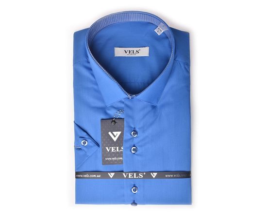 Сорочка VELS 232 з вставкою приталена, Розмір: S, Колір: голубой | Інтернет-магазин Vels