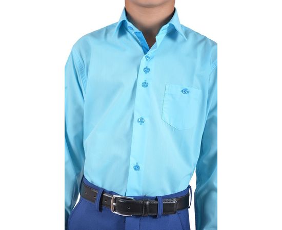 Рубашка VELS 192  дет., Размер: 1, Цвет: бирюза, фото 5 | Интернет-магазин Vels