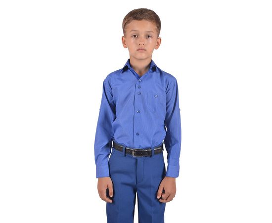 Сорочка VELS 505/6 дитяча, Розмір: 1, Колір: синяя в клетку | Інтернет-магазин Vels