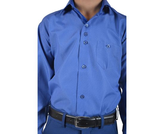 Рубашка VELS 505/6 дет., Размер: 1, Цвет: синяя в клетку, фото 4 | Интернет-магазин Vels