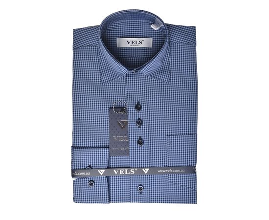 Рубашка VELS 9364/3 отд. дет., Размер: 1, Цвет: голубая+ тём. син.клет. | Интернет-магазин Vels