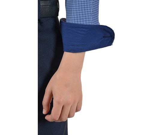 Рубашка VELS 9364/3 отд. дет., Размер: 1, Цвет: голубая+ тём. син.клет., фото 5 | Интернет-магазин Vels