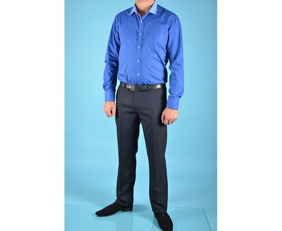 Рубашка VELS 195 отд., пр., Размер: S, Цвет: синяя с голуб., фото 2 | Интернет-магазин Vels