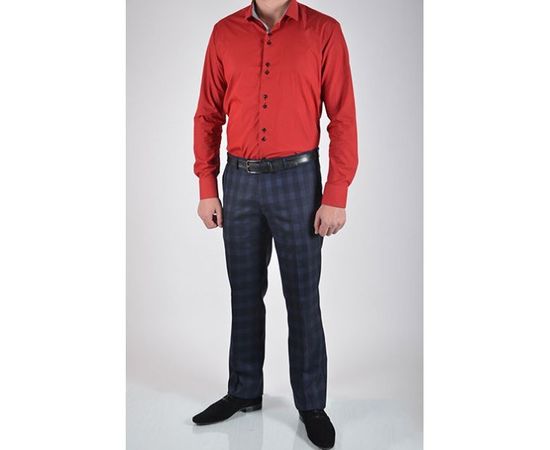 Рубашка VELS 221 пр. отд., Размер: M, Цвет: вишневый с отд. кл., фото 2 | Интернет-магазин Vels