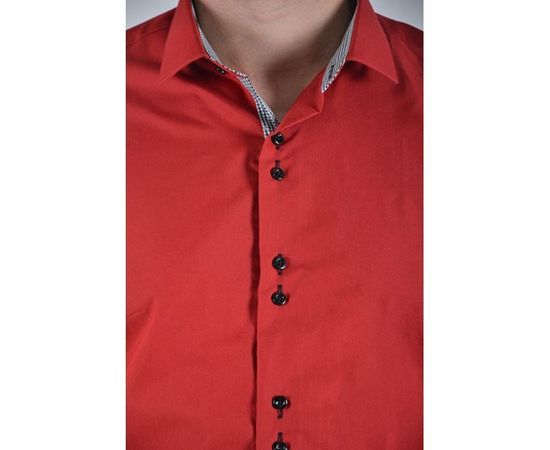 Рубашка VELS 221 пр. отд., Размер: M, Цвет: вишневый с отд. кл., фото 4 | Интернет-магазин Vels