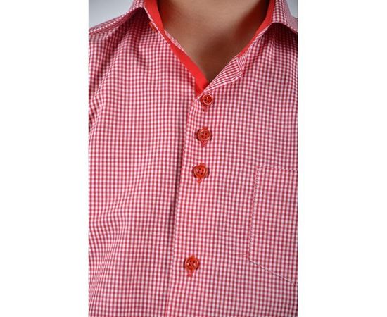 Рубашка детская VELS 3635/9 отд. к/р, Размер: 1, Цвет: красная+белая клетка, фото 4 | Интернет-магазин Vels